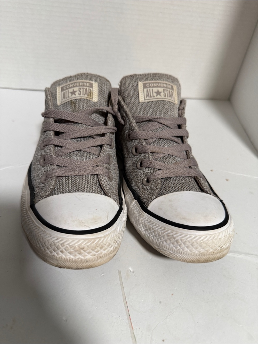 Converse All Star High-Top Sneakers in Light Gray